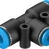 Złączka T FESTO QST-6-4-100 Średnica rury: 6 mm 1 szt.