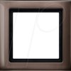 400115 Aqua design frame - 1-gang, dark brazil