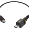 USB 3.0 connection cable, USB plug type A to PushPull (V4) type A, 1.5 m, black, 09454452912