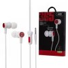 Słuchawki przewodowe MAGNETIC JIAVU biało-czerwone
