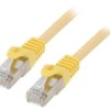 Patch cord S/FTP, Cat 6a, RJ45 wtyk z obu stron, linka, Cu, 0,25m PP6A-LSZHCU-Y-0.25M
