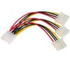 Adapter z kablem Akyga AK-CA-40 Molex (m) / 3x Molex (f) 3x 15cm