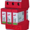 Ochronnik przeciwprzepięciowy modularny 1000 V na szynę DIN Dehn Ogranicznik przepięć typu 2 25kA