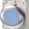 Eaton 182947 M30C-FDR-B Przełącznik wciskany płaski, okrągły, chromowany niebieski 1 szt.