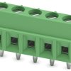 PCB terminal, 5 pole, pitch 3.81 mm, AWG 26-16, 13.5 A, screw connection, green, 1727049