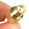 SMA Straight Female-to-Female (SMA-F/F) Adapter Connector for Meshtastic
