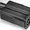 Socket housing, 2 pole, straight, black, 862382-2