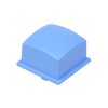 1TS00 MEC Blue Square Tactile Switch Cap for use with 5G Multimec