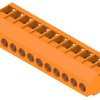 PCB terminal, 12 pole, pitch 5.08 mm, AWG 26-12, 20 A, screw connection, orange, 2432010000