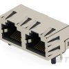 Złącze Ethernet Żeński Złącze RJ45 Przewlekany Cat5 TE Connectivity, 90° 8-żyłowe