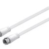 A+/Sat-M/M-0300-Wh Kabel 3M F Wtyk, Z Obu Stron Pvc Klasa Ekranowania A+ Biały