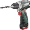 Wiertarko-wkrętarka akumulatorowa Metabo PowerMaxx BS Basic 600984000 12 V 2.0 Ah zaw. 2 akumulatory, zaw. ładowarkę