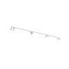 Listwa sufitowa 400cm MONO VIII 2x200 WHITE/GOLD 7696 Nowodvorski Lighting