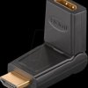 51721 Adapter, HDMI connector to HDMI socket, 180°