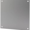 Front plate, aluminum, (L x W x H) 159 x 99 x 1 mm, gray, 27000300