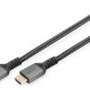 Connection cable, 2 m, black, HDMI plug type A, straight to HDMI plug type A, straight, DB-330200-020-S