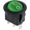 Przełącznik kołyskowy pojedynczy zielony (SPST) z podświetleniem AC