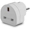 Lindy 73099 UK to Euro Adapter Travel Plug, White