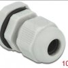 60193 Cable Gland, PG7, 10 pieces, grey