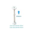 Uchwyt rurowy regulowany 30-60cm uniwersalny do kamer kopułowych (pasuje do Dahua BCS Hikvision Uniview) Bracket Fox 8A