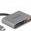91016 USB-C™ Card Reader for SD and Micro SD memory cards + USB 10 Gbp