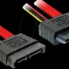 84374 Extension Cable Slim SATA male > female 30 cm