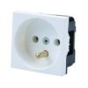 Gniazdo 2P+Z Moduł 45X45 16A/250V Biały 2000-42