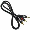 Przewód, kabel wtyk jack 3,5mm - 2x wtyk cinch 1m JKR50 łezka Vitalco