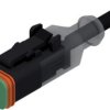 Connection cable, socket, 2 pole, straight to openend, 2m