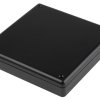 Obudowa ABS szerokość zew. 125 mm długość zew. 125 mm wys. zew. 25 mm RS PRO Czarny