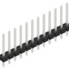 Pin header, 12 pole, pitch 2.54 mm, straight, black, 10058416