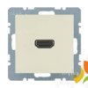 B.Kwadrat/S.1 Gniazdo HDMI multimedialne z przyłączem 90° krem połysk 3315438982 HAGER