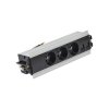 Mediaport Indesk Simon 480 - 3x250V, 2xRJ45, czarny