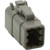 Plug housing, for rectangular miniature plug, PX0010S06GY