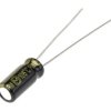 Aluminiowy kondensator elektrolityczny 47 μF 25V dc Promieniowe, Otwór przelotowy Panasonic Przewód promieniowy roztaw: