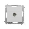 Simon 55 Gniazdo antenowe TV pojedyncze (moduł). Do instalacji indywidualnych Aluminium mat TAK1.01/143