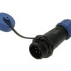 Wtyk; SP1311/P4I-C; 4 tory; lutowany; 0,75mm2; 4-6,5mm; SP13; na przewód; IP68; 5A; 200V; Weipu; RoHS