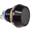 Przełącznik okrągły PBW12 2A metalowy czarny