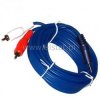 Jack 3,5- 2x RCA 5m niebieski ( 4mm )