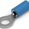 Insulated ring cable lug, 1.04-2.62 mm², AWG 16 to 14, 5 mm, blue, 34161