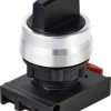 TRU COMPONENTS TC-12835260 ONPOW26BK-X/31 Przełącznik wyboru, przedni element blokada czarny 3 x +/- 45 ° 1 szt.