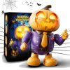 Robot tańczący na Halloween, robot elektryczny z LED, świeci, tańczy do muzyki, czaszka, dynia, zabawka robota plastykowa, dekor