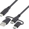 Renkforce Kabel do ładowania USB USB 2.0 USB-C® 0.50 m czarny RF-6615906