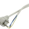 Przewód Z Wtyczką Kątową 3X1,0Mm 4,5M Biały