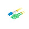Patchcord Światłowodowy LC SC DUPLEX LSZH G657A1 1M żółty Lanberg