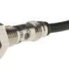 Czujnik zbliżeniowy M8 Indukcyjny 2,5 mm RS PRO Niewpuszczany 10 → 30 V DC długość 52mm Gwintowany