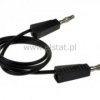 Przewód pomiarowy; Amass; czarny; fi 4mm; L= 0,5m