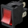 01855.1102-00 Rocker switch, 2-pin, OFF, red, illuminated