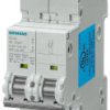 Wyłącznik nadprądowy MCB, 2-biegunowy, 10A, na szynę DIN, Siemens, 5SJ
