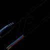 075175 DC cable with plug 2,1 / 5,5 mm black 0,5m